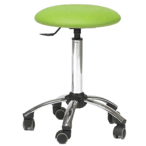 TABOURET SUR ROULETTES CLEDIMED BASE CHROME